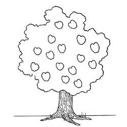 ぬりえページ: リンゴの木 (自然) #163805 - 無料の印刷可能なぬりえページ