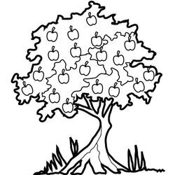 ぬりえページ: リンゴの木 (自然) #163846 - 無料の印刷可能なぬりえページ