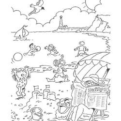 ぬりえページ: ビーチ (自然) #158972 - 無料の印刷可能なぬりえページ