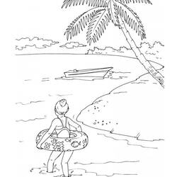 ぬりえページ: ビーチ (自然) #158979 - 無料の印刷可能なぬりえページ