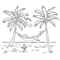 ぬりえページ: ビーチ (自然) #158998 - 無料の印刷可能なぬりえページ