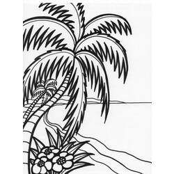 ぬりえページ: ビーチ (自然) #159007 - 無料の印刷可能なぬりえページ