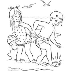 ぬりえページ: ビーチ (自然) #159093 - 無料の印刷可能なぬりえページ