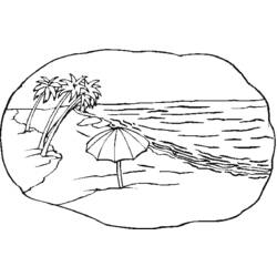 ぬりえページ: ビーチ (自然) #159124 - 無料の印刷可能なぬりえページ