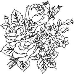 ぬりえページ: 花束 (自然) #160761 - 無料の印刷可能なぬりえページ