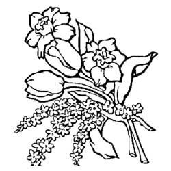 ぬりえページ: 花束 (自然) #160801 - 無料の印刷可能なぬりえページ