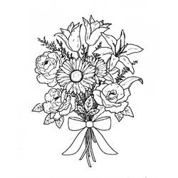 ぬりえページ: 花束 (自然) #160806 - 無料の印刷可能なぬりえページ