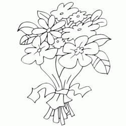 ぬりえページ: 花束 (自然) #160807 - 無料の印刷可能なぬりえページ