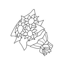 ぬりえページ: 花束 (自然) #160854 - 無料の印刷可能なぬりえページ