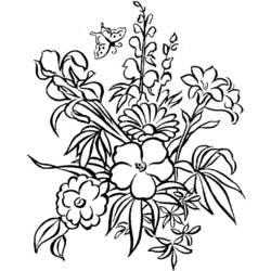 ぬりえページ: 花束 (自然) #161028 - 無料の印刷可能なぬりえページ
