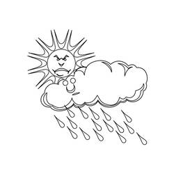 ぬりえページ: 雲 (自然) #157393 - 無料の印刷可能なぬりえページ