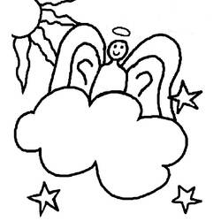 ぬりえページ: 雲 (自然) #157450 - 無料の印刷可能なぬりえページ
