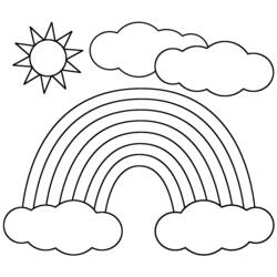 ぬりえページ: 雲 (自然) #157526 - 無料の印刷可能なぬりえページ