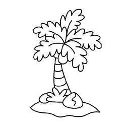 ぬりえページ: 椰子の木 (自然) #162125 - 無料の印刷可能なぬりえページ