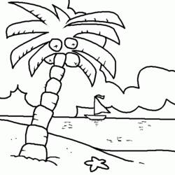 ぬりえページ: 椰子の木 (自然) #162158 - 無料の印刷可能なぬりえページ
