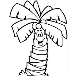 ぬりえページ: 椰子の木 (自然) #162372 - 無料の印刷可能なぬりえページ