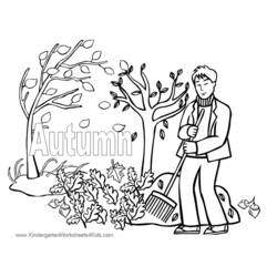 ぬりえページ: 秋のシーズン (自然) #164047 - 無料の印刷可能なぬりえページ