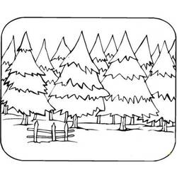 ぬりえページ: 森 (自然) #157012 - 無料の印刷可能なぬりえページ