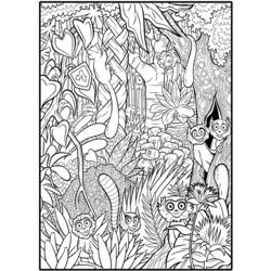 ぬりえページ: 森 (自然) #157017 - 無料の印刷可能なぬりえページ