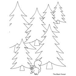 ぬりえページ: 森 (自然) #157054 - 無料の印刷可能なぬりえページ