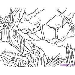ぬりえページ: 森 (自然) #157202 - 無料の印刷可能なぬりえページ