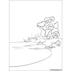 ぬりえページ: 湖 (自然) #166078 - 無料の印刷可能なぬりえページ