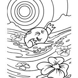 ぬりえページ: 湖 (自然) #166095 - 無料の印刷可能なぬりえページ