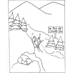 ぬりえページ: 山 (自然) #156472 - 無料の印刷可能なぬりえページ