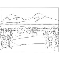 ぬりえページ: 山 (自然) #156490 - 無料の印刷可能なぬりえページ
