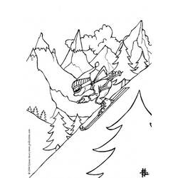 ぬりえページ: 山 (自然) #156539 - 無料の印刷可能なぬりえページ
