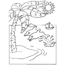 ぬりえページ: パーム (自然) #161160 - 無料の印刷可能なぬりえページ