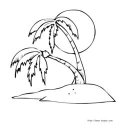 ぬりえページ: パーム (自然) #161182 - 無料の印刷可能なぬりえページ