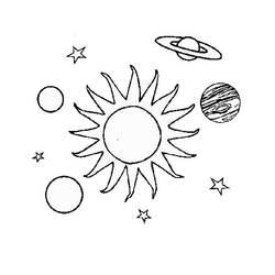 ぬりえページ: 惑星 (自然) #157611 - 無料の印刷可能なぬりえページ