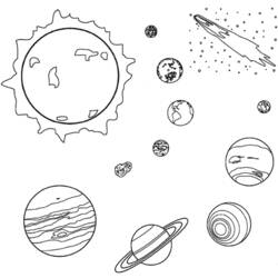 ぬりえページ: 惑星 (自然) #157615 - 無料の印刷可能なぬりえページ