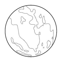 ぬりえページ: 惑星 (自然) #157761 - 無料の印刷可能なぬりえページ