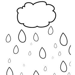 ぬりえページ: 雨 (自然) #158209 - 無料の印刷可能なぬりえページ