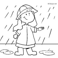 ぬりえページ: 雨 (自然) #158214 - 無料の印刷可能なぬりえページ