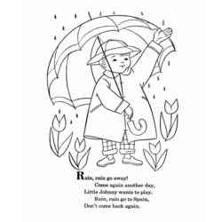 ぬりえページ: 雨 (自然) #158254 - 無料の印刷可能なぬりえページ