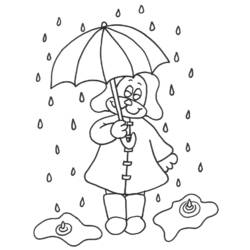 ぬりえページ: 雨 (自然) #158273 - 無料の印刷可能なぬりえページ