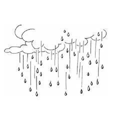 ぬりえページ: 雨 (自然) #158286 - 無料の印刷可能なぬりえページ