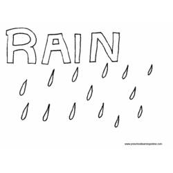 ぬりえページ: 雨 (自然) #158295 - 無料の印刷可能なぬりえページ