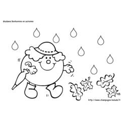 ぬりえページ: 雨 (自然) #158308 - 無料の印刷可能なぬりえページ