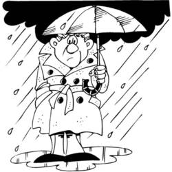 ぬりえページ: 雨 (自然) #158314 - 無料の印刷可能なぬりえページ