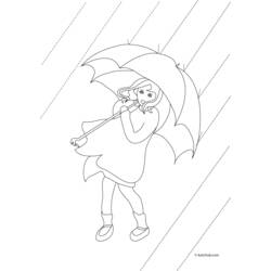 ぬりえページ: 雨 (自然) #158335 - 無料の印刷可能なぬりえページ