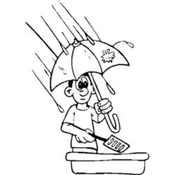 ぬりえページ: 雨 (自然) #158339 - 無料の印刷可能なぬりえページ