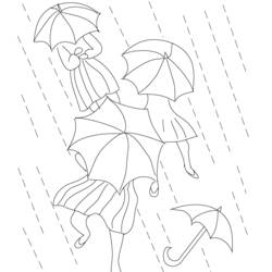 ぬりえページ: 雨 (自然) #158404 - 無料の印刷可能なぬりえページ