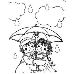 ぬりえページ: 雨 (自然) #158417 - 無料の印刷可能なぬりえページ