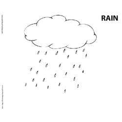 ぬりえページ: 雨 (自然) #158496 - 無料の印刷可能なぬりえページ