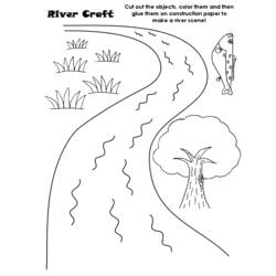 ぬりえページ: 川 (自然) #159266 - 無料の印刷可能なぬりえページ