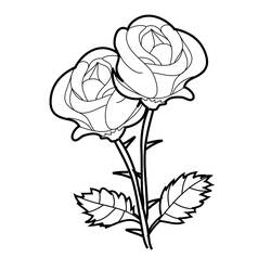 ぬりえページ: バラ (自然) #161890 - 無料の印刷可能なぬりえページ